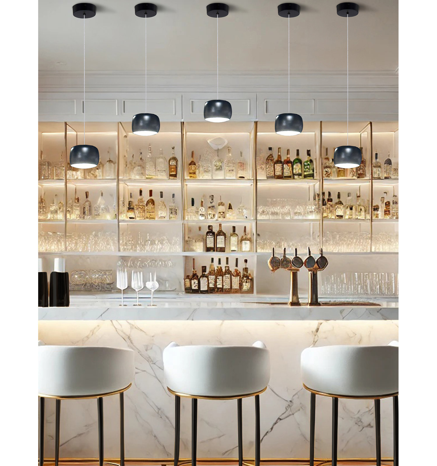 Lockport Dimmable 1 - Light Pendant