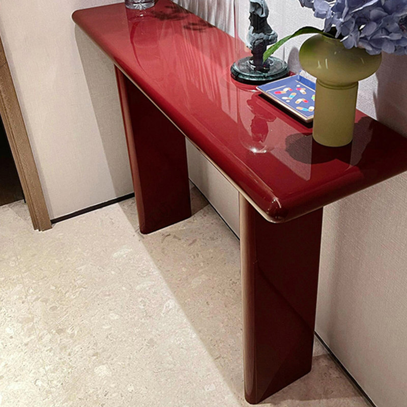 Console bourgogne, H 33,5 po x l 51,2 po x P 13,8 po