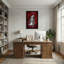 «Plants & Flowers Red Leaves Waterfall Forest Nature», reproduction d'art-391592604