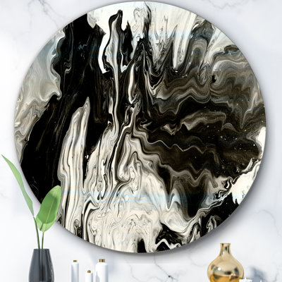 Blanc gris, marbre peint à la main