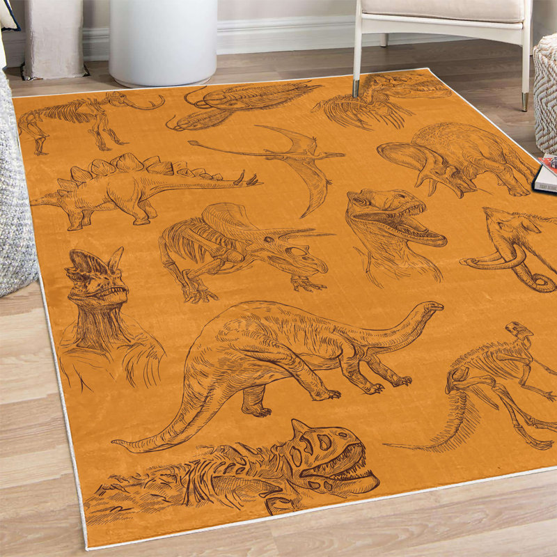 Tapis décoratif Aarnavi, Rectangle 5 pi 1 po x 7 pi 5 po