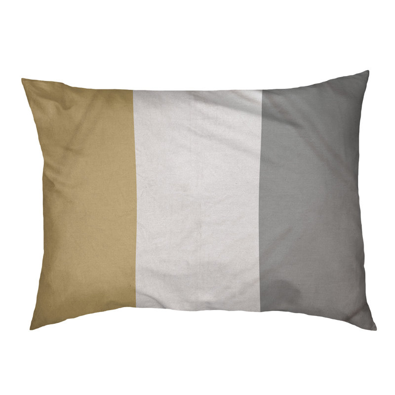 Coussin Colorado, Grand (l 40 po x P 30 po x H 6,5 po), Or / Gris