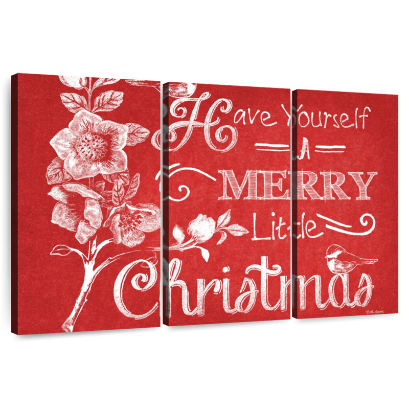 Tableau noir «Merry Christmas» - rouge, H 24 po x l 38 po