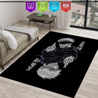 Tapis noir / gris