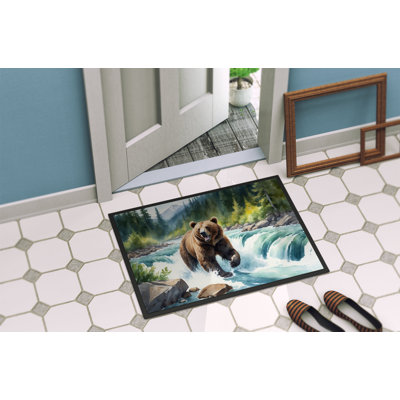 Alaskan Wilderness Grizzly Bear Doormat