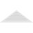 Triangle Surface Mount Functional Brickmould Frame PVC Gable Vent 11/12 Pitch-59870712