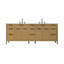 Meuble-lavabo double 84 po en teck miel-119513600