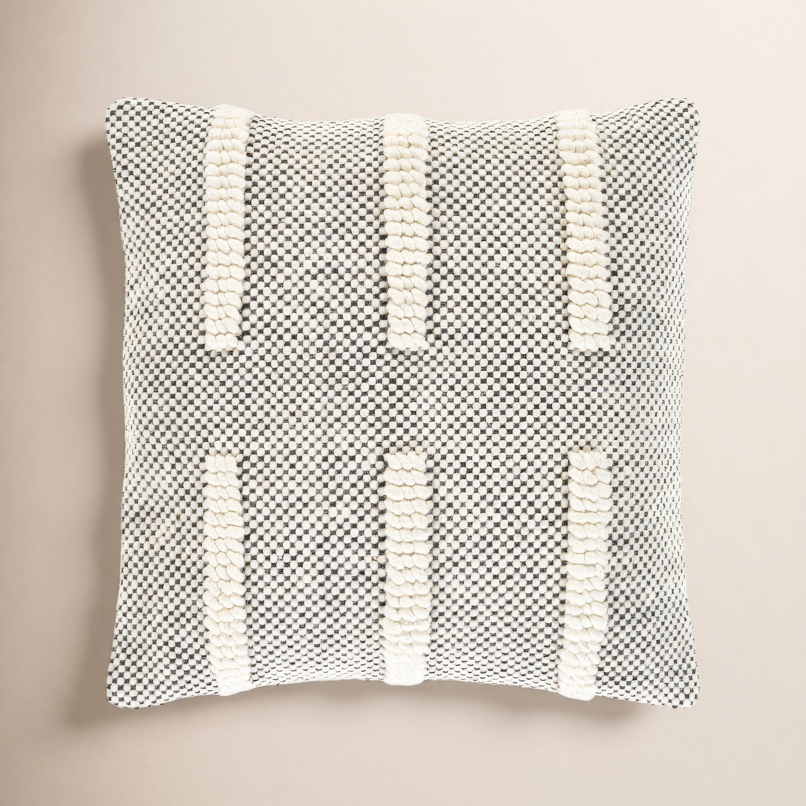 Sefarina Striped Cotton Throw Pillow, 20" H x 20" W, Down