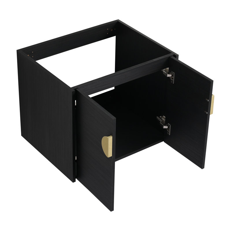 Callaghan Float Mounting Bathroom Vanity With Sink, Black
