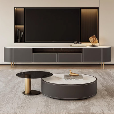Italian style TV cabinet coffee table combination