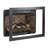 33 Inch Infrared Electric Fireplace With Removable Trim Kit Insert, Touch Panel Home Decor Heater, Smokeless Firebox With Fire Crackling Sound