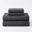 Ensemble de draps gris anthracite-130094518