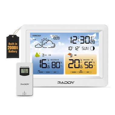 Raddy VP7 Weather Station, Wireless Thermometer