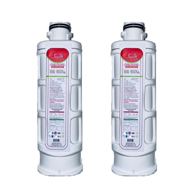 Swift Green Filters SGF-HAFQIN Rx Compatible Refrigerator Water Filter for DA97-17376B, DA97-08006C, HAF-QIN/EXP, RF28T5001SR Made in USA-2 Pack