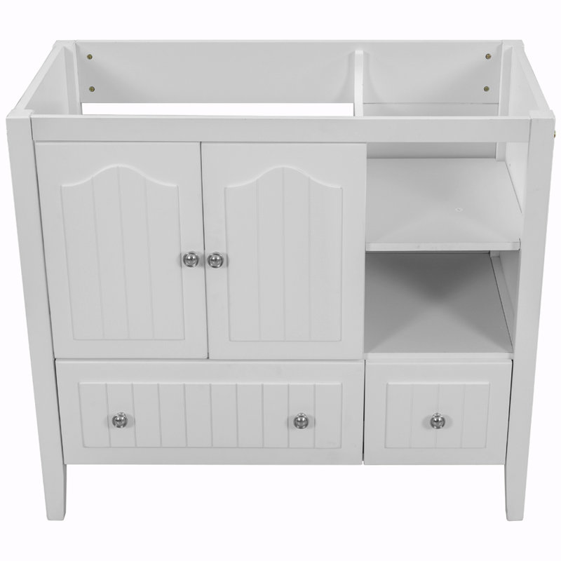 Base de meuble-lavabo simple Shamikka seulement, Blanc