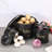 Set Of 3 Potato Onion Garlic Storage Bins Vegetable Containers Food Containers, Black