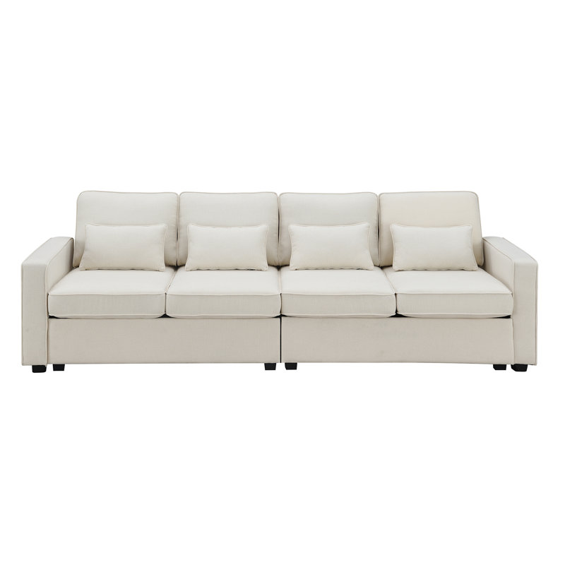 Canapé Goutier, 100% lin beige