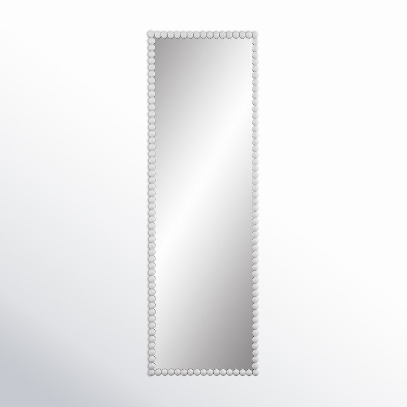 Miroir de salle de bain Sanne, Blanc satiné, H 72,25 po x l 23,38 po