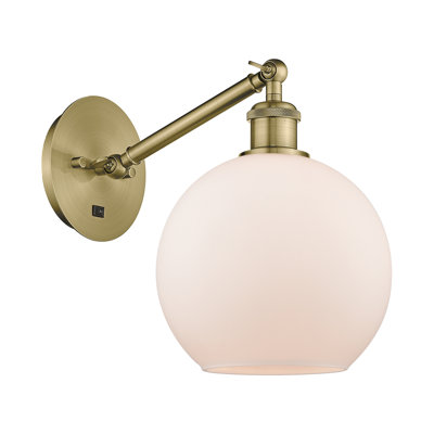 Applique murale 1 lumière 8 po avec bras ajustable Shauna