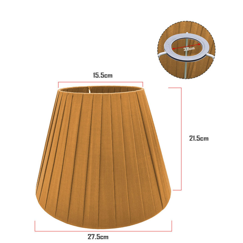 21.5 cm H Empire Lamp Shade ( Uno ), Beige