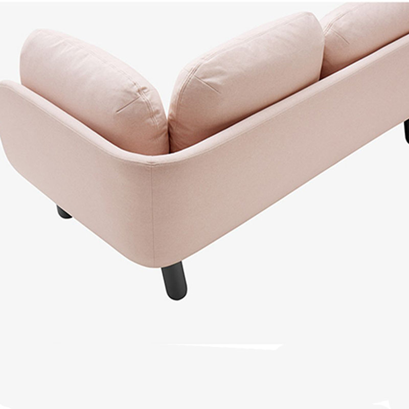 Chaise confortable et élégante en bois massif, Rose, Face à la droite