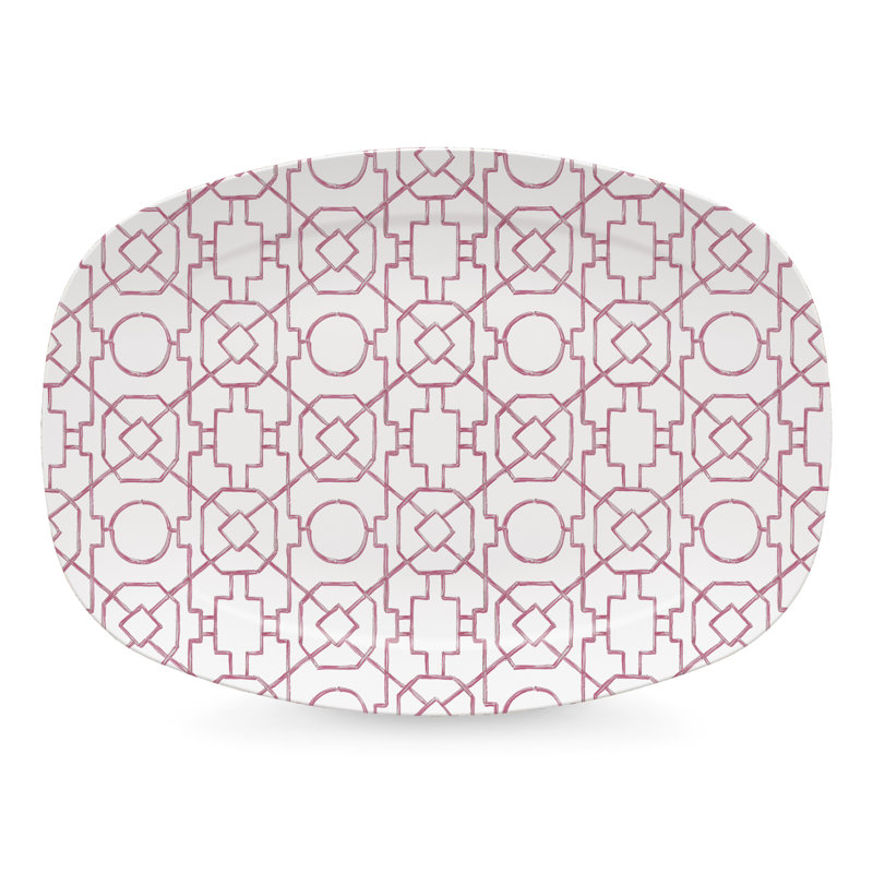 Mariposa Traychic Resin Platter, Pink