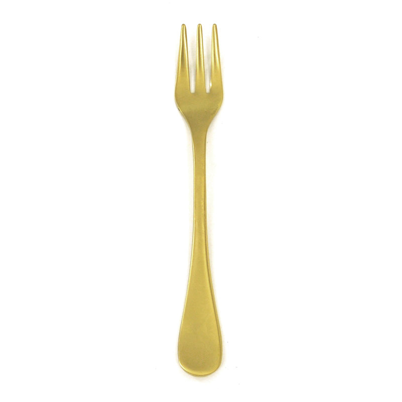 Venere Cake Fork - 24 Pieces, Ice Gold