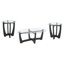 Table basse 48 po ovale en verre (table incluse seulement)