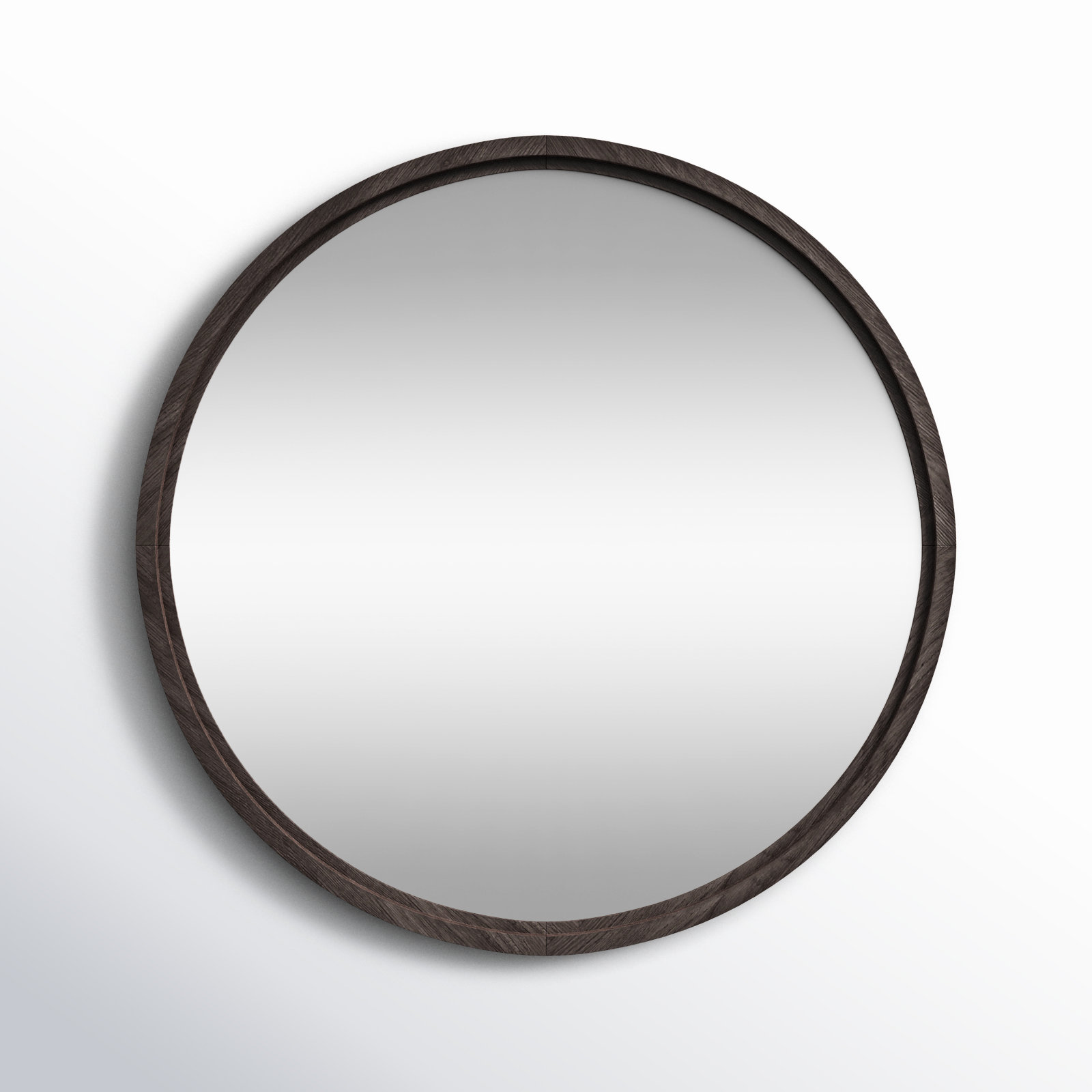 Scotty 30" Oak Accent Mirror, Black