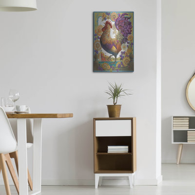 Rosalind Wheeler 'Cock Of The Walk' by David Galchutt Metal Wall Art