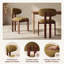 48.5 cm H Upholstered Chenille and Fabric Dining Chair-267630396-267630370