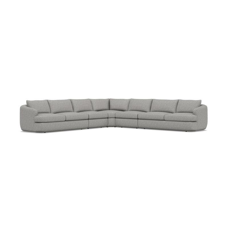 Jules Fabric 5 Pc Sectional, 1697-011