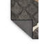Tapis doux moelleux en damas classique noir - reliure noire-782288959