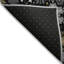 Tapis noir de Noël flocon de neige lavable à la machine intérieur / extérieur Xhevrie-1842041481