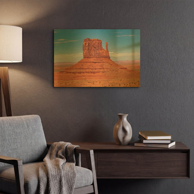 Tableau mural en métal doré « Utah - Monument Valley » par AKG, 61 x 41 cm