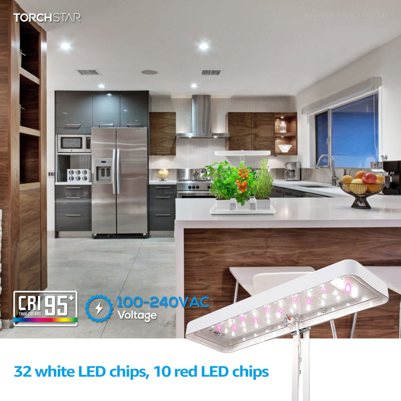 Integrated LED Grow Light, Full Spectrum Plant Growing Lamps for Indoor Gardening