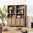 Marliee 70.9'' H Bohemian - Inspired Rattan Bookcase with Storage Cabinet and Adjustable Shelves-102716428-122534209