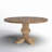 Lyons Round Solid Wood Dining Table-1804351075
