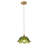 1-Adjustable glass flower shaped pendant light