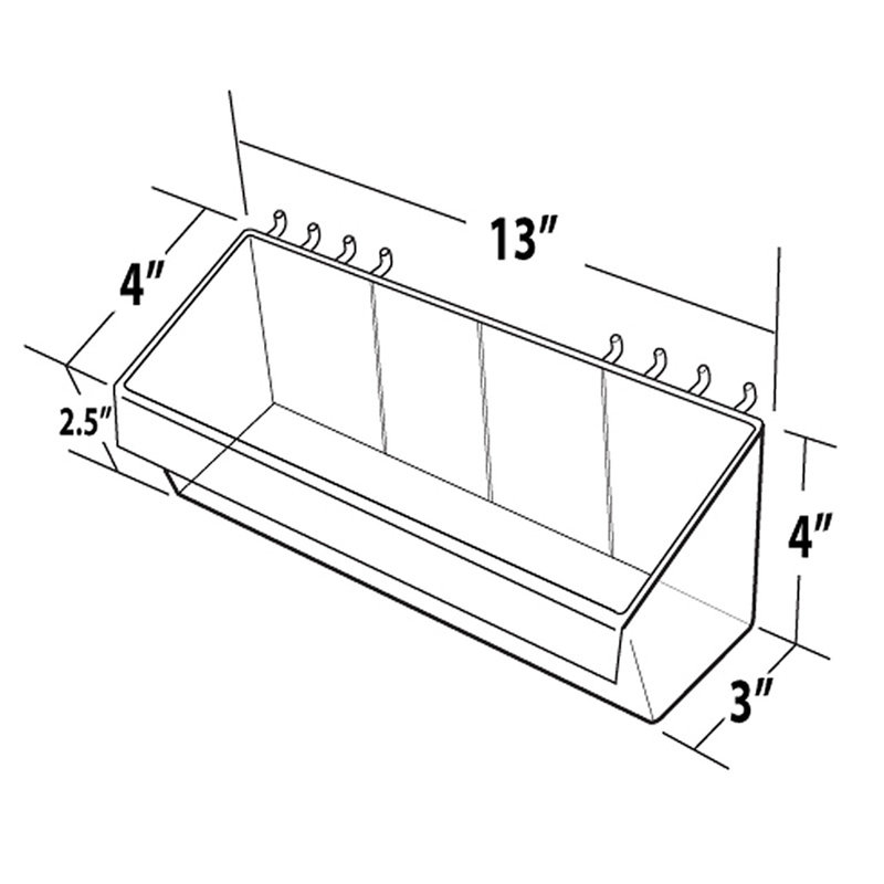 13" Divider Bin, 4-Pack