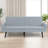 33.85" Modern Futon Sofa Bed, Convertible Sofa Futon, Split Back Linen Sleeper Couch-94889814