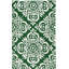 Tapis vert / ivoire en laine / viscose touffeté à la main Arissa-563656830