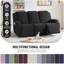 Couvre-fauteuil inclinable avec coussins élastiques pour enfants 3 pièces Wald-439568108