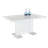 Border Extendable Metal Base Dining Table