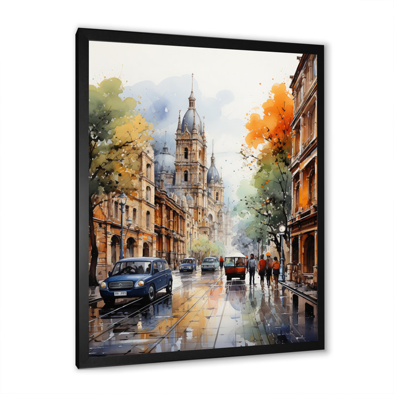 Yamber Mexico Zocalo Splendor Urban - impression, Cadre photo noir, H 20 po x l 12 po x P 1 po