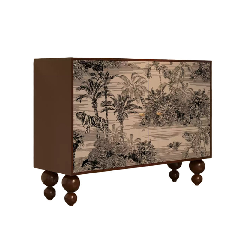 Accent Cabinet Entrance Cabinet Side Cabinet, Walnut