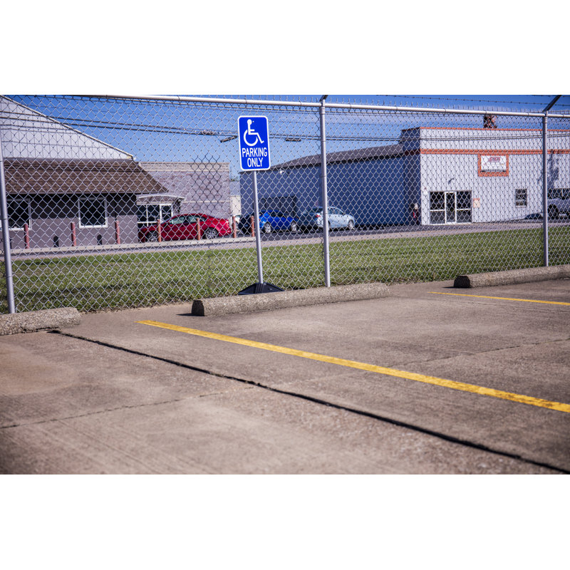 US Weight Sign Kit Post Scratch Resistant Fillable Base and Easy-To-Use Brackets for Signs