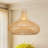 Handwoven Rattan Pendant Light for Dining Room
