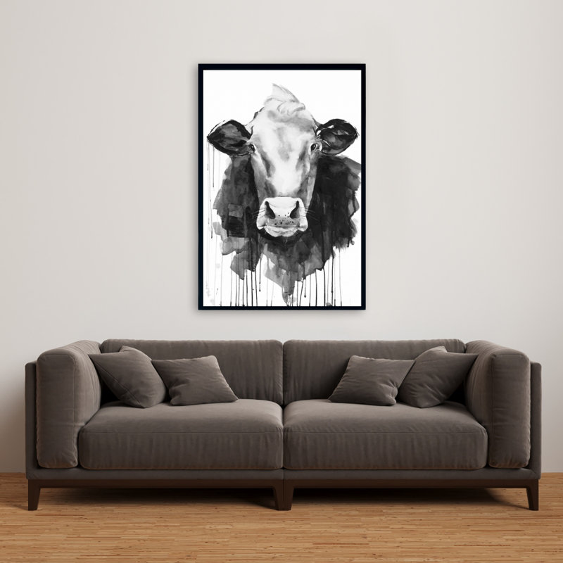 Impression de vache sur toile