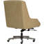 Fauteuil de direction en cuir beige Bennet